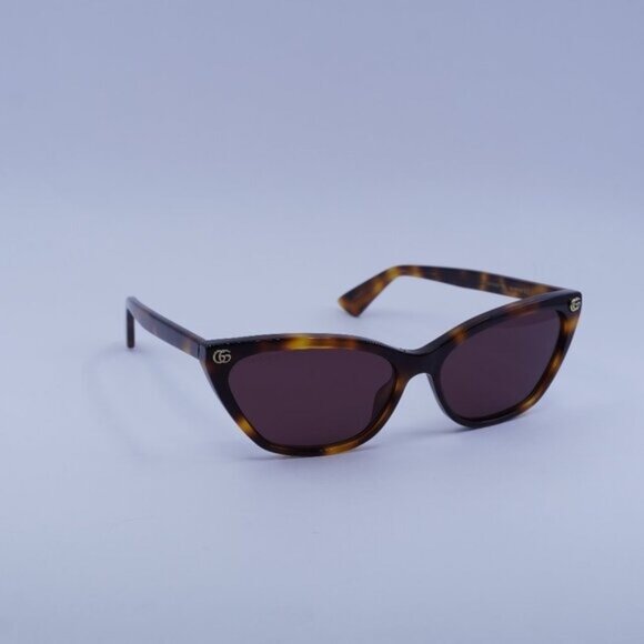Gucci GG1815S 002 Sunglasses Havana Cat Eye Frame, Brown Lenses main image 10